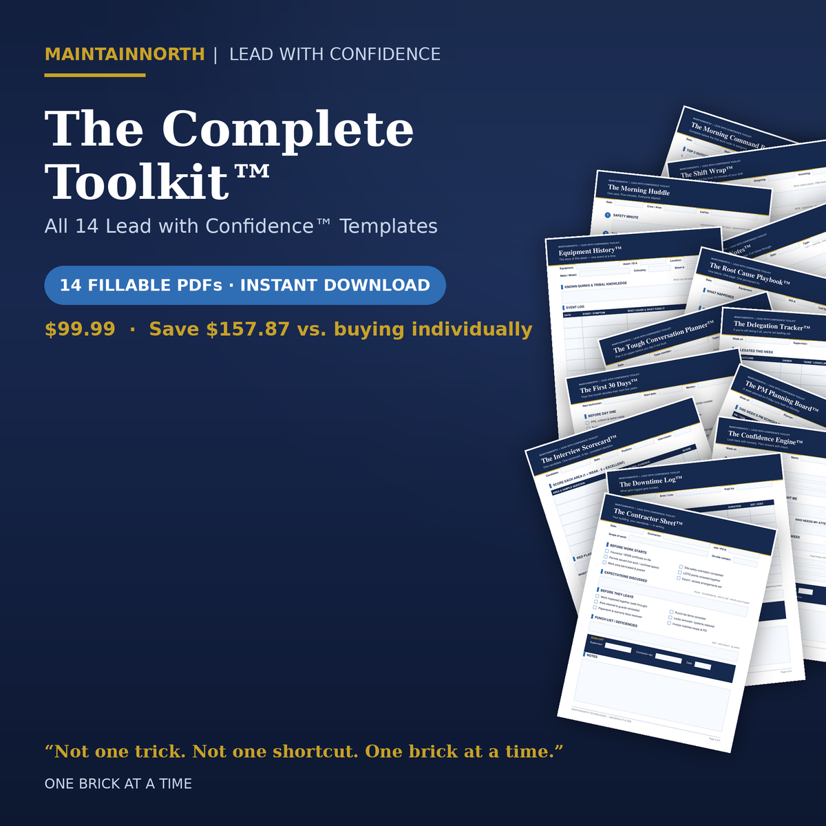 The Complete Toolkit™ | All 14 Lead with Confidence™ Templates | Fillable PDF Bundle